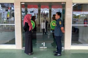 Morning Briefing Petugas Keamanan oleh Pranata Keuangan APBN Terampil Pengadilan Sidikalang
